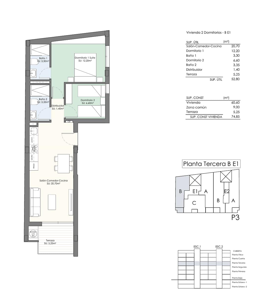 apartment layout New Build Apartment in Torrevieja Center